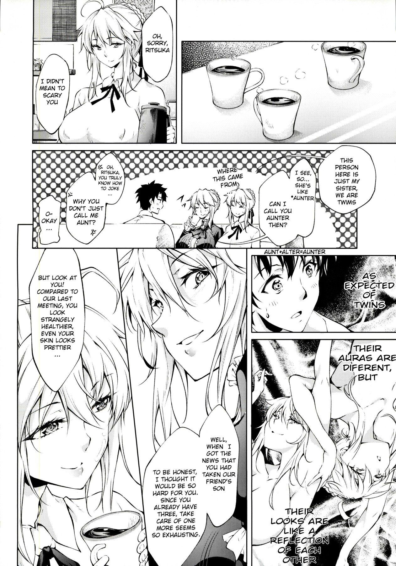 Hentai Manga Comic-The Pendragon twin sisters' sexual situation-Read-5